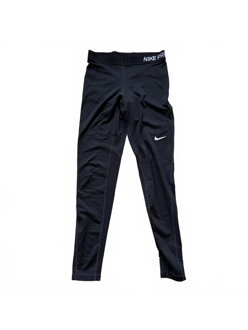 Nike Pro Compression Leggings Spandex Dri-FIT Workout Gym Black Women's Medium